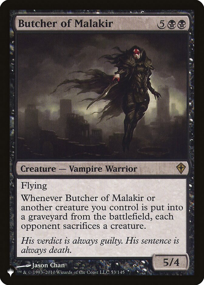 Butcher of Malakir (WWK-53) - The List (PLST)