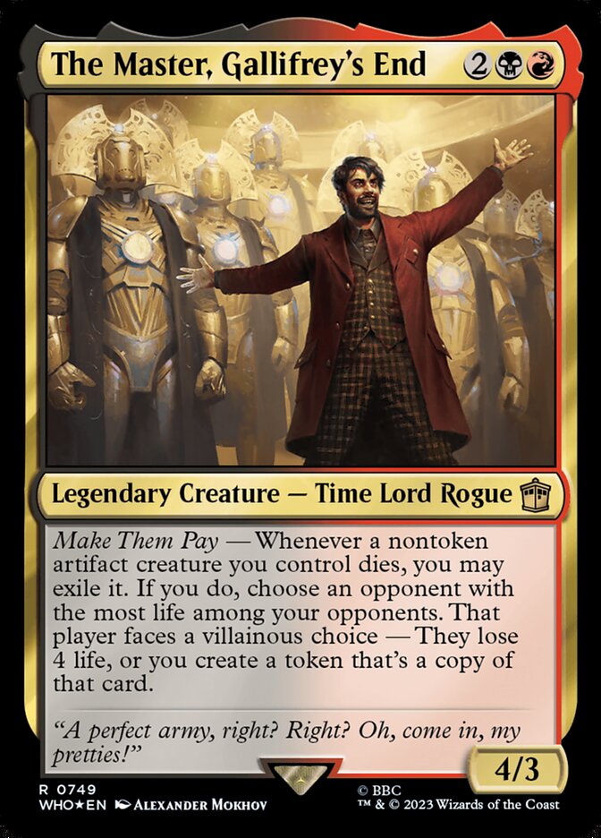 The Master, Gallifrey's End (749) - Doctor Who (WHO)