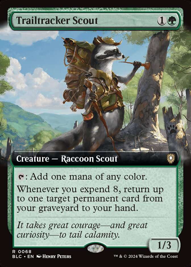 Trailtracker Scout - [Foil, Extended Art] Bloomburrow Commander (BLC)