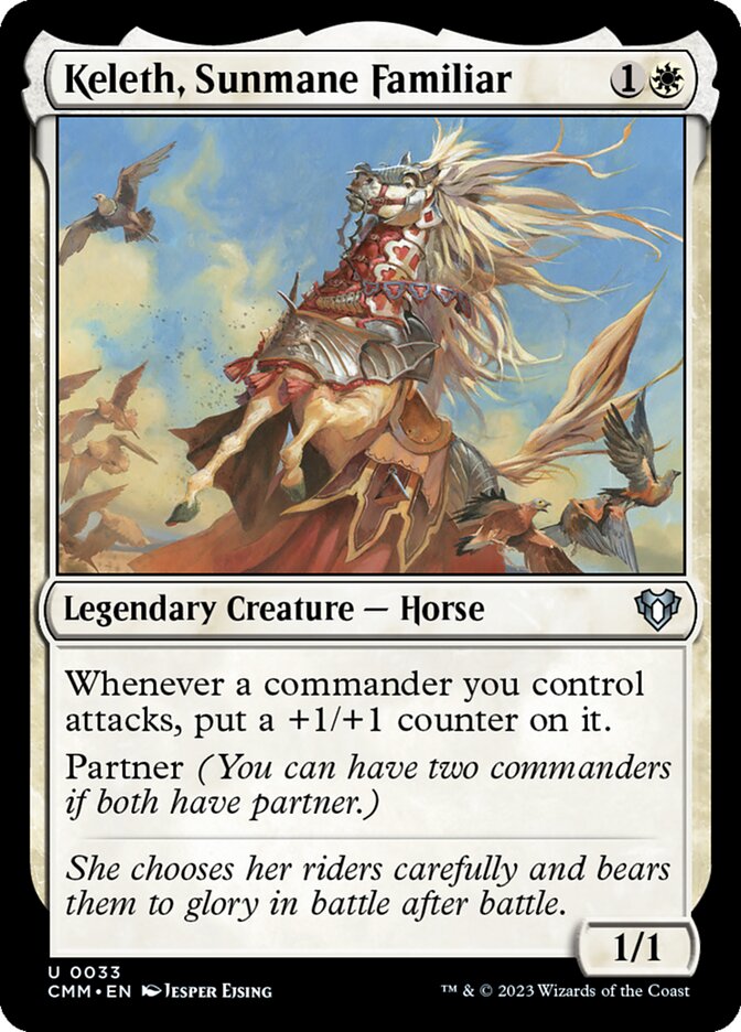 Keleth, Sunmane Familiar (33) - Commander Masters (CMM)