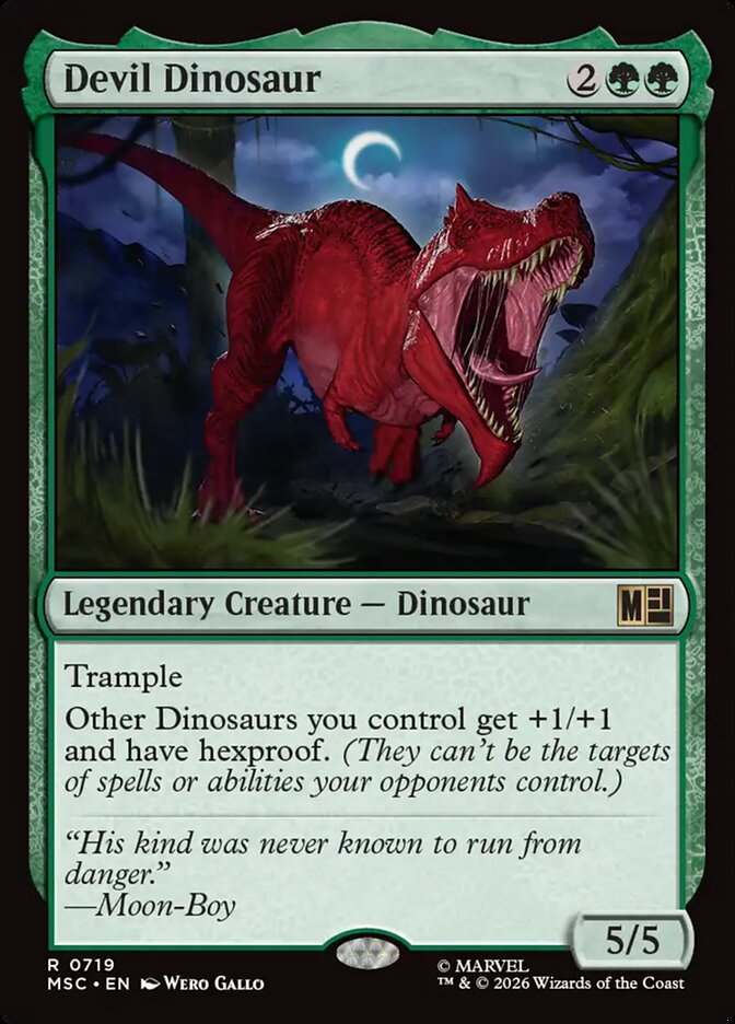 Devil Dinosaur (719) - Marvel Super Heroes Commander (MSC)