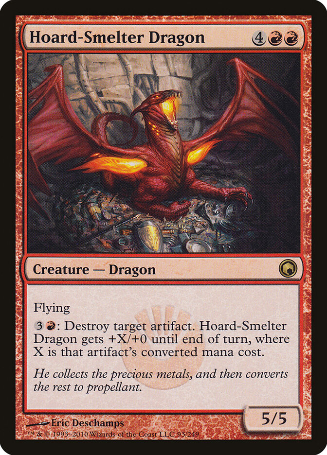 Hoard-Smelter Dragon (93) - Scars of Mirrodin (SOM)