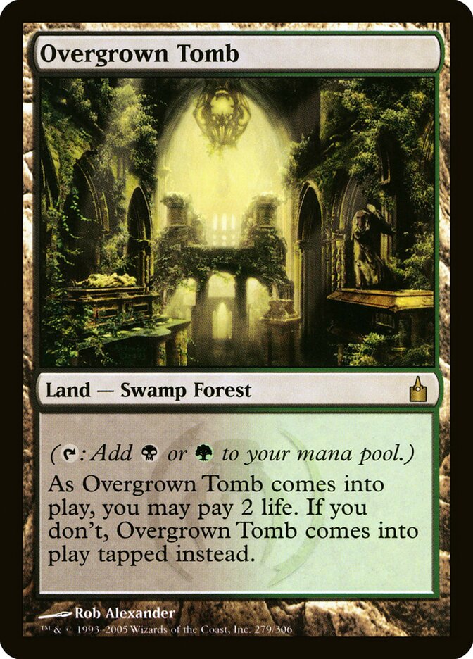 Overgrown Tomb (279) - Ravnica: City of Guilds (RAV)