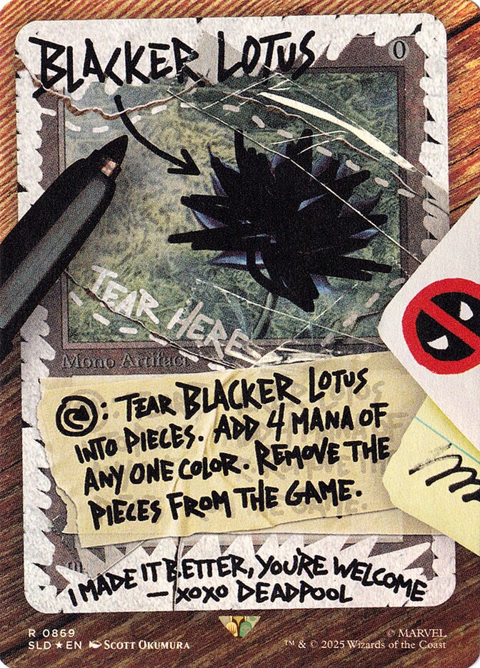 Blacker Lotus (869) - Secret Lair Drop (SLD)