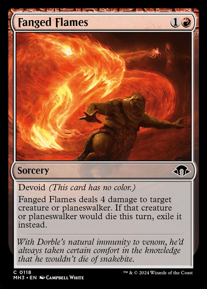 Fanged Flames - [Foil] Modern Horizons 3 (MH3)