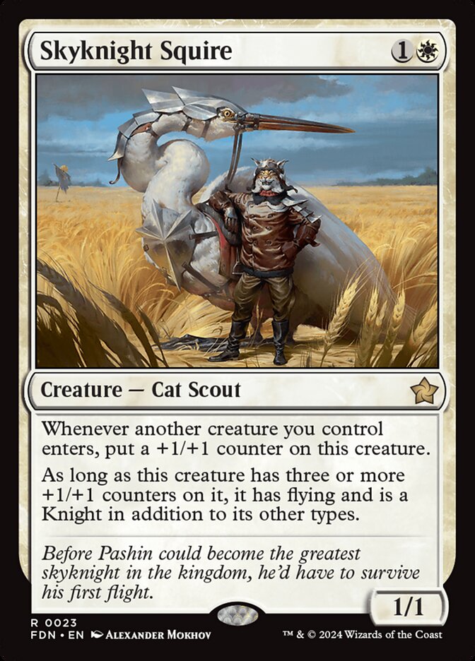 Skyknight Squire - [Foil] Foundations (FDN)
