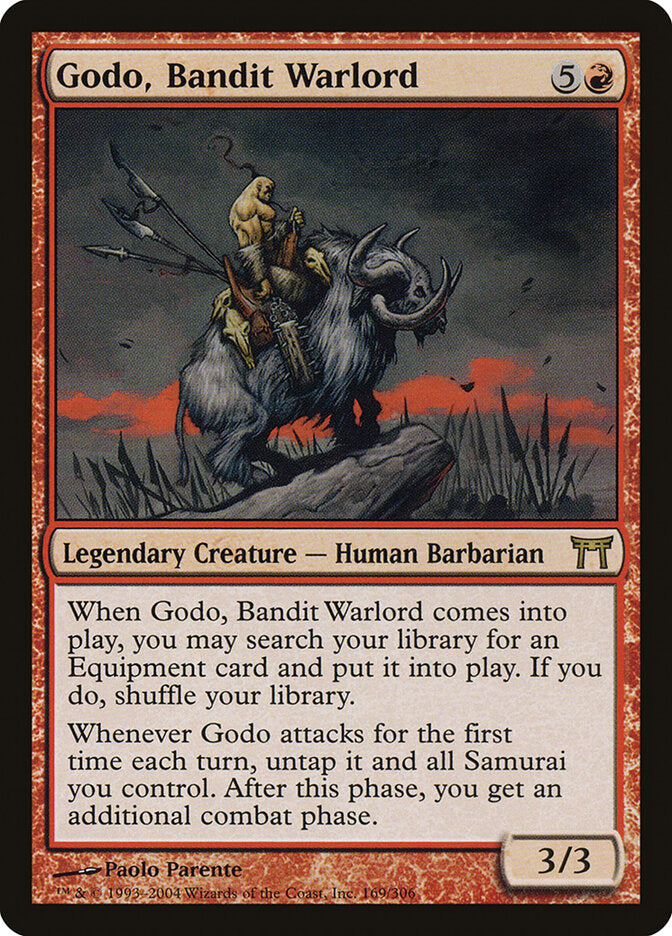 Godo, Bandit Warlord (169) - Champions of Kamigawa (CHK)