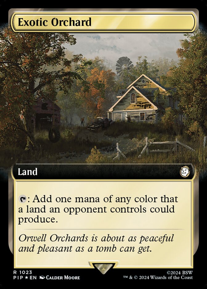 Exotic Orchard - [Surge Foil, Extended Art] Fallout (PIP)