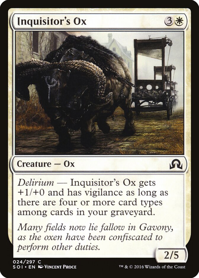 Inquisitor's Ox (24) - Shadows over Innistrad (SOI)