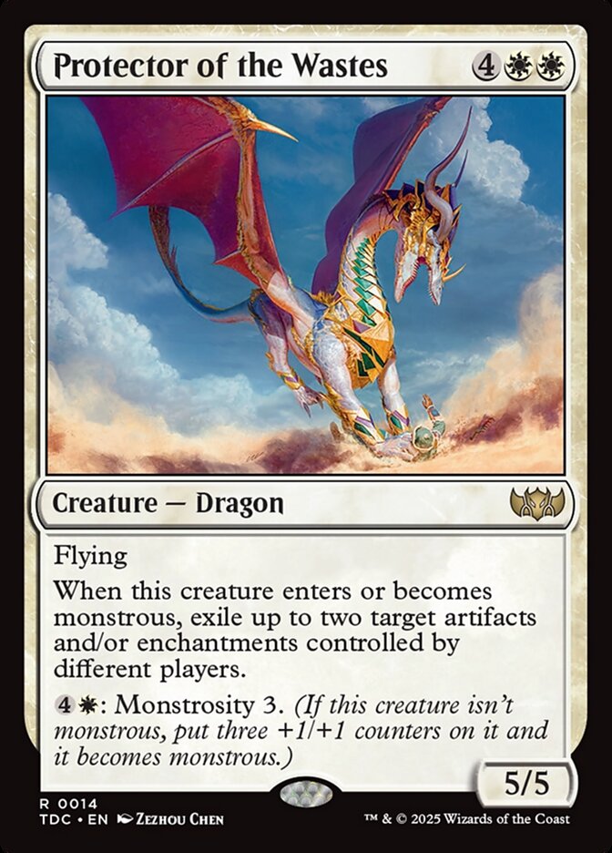 Protector of the Wastes (14) - Tarkir: Dragonstorm Commander (TDC)
