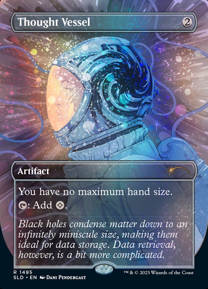 Thought Vessel (1495‚òÖ) - [Galaxy Foil, Borderless] Secret Lair Drop (SLD)