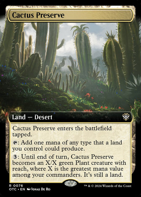 Cactus Preserve (76) - Outlaws of Thunder Junction Commander (OTC)