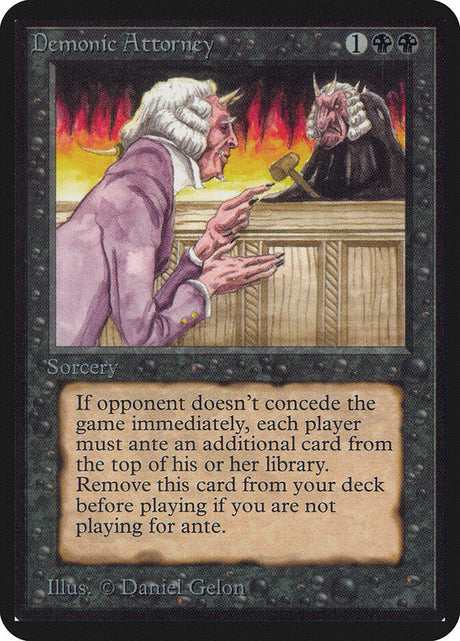 Demonic Attorney (102) - Limited Edition Alpha (LEA)