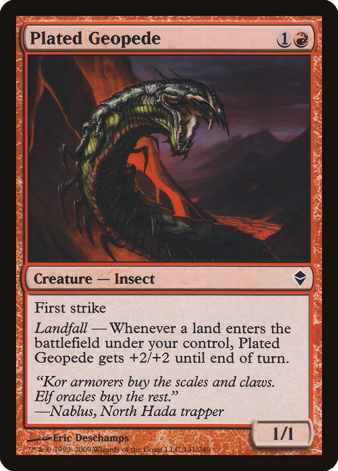Plated Geopede (141) - Zendikar (ZEN)