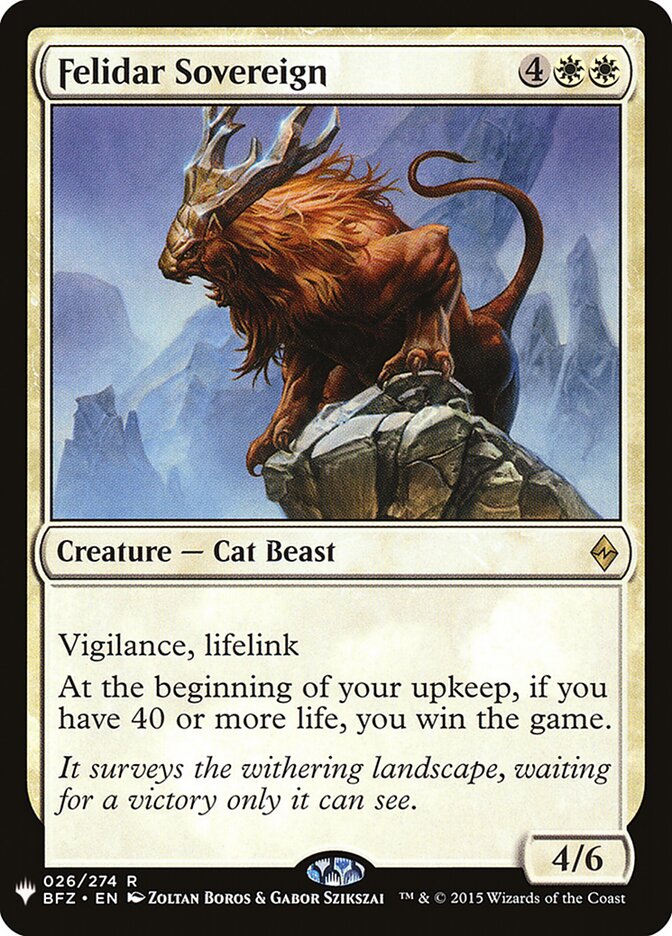 Felidar Sovereign (BFZ-26) - The List (PLST)