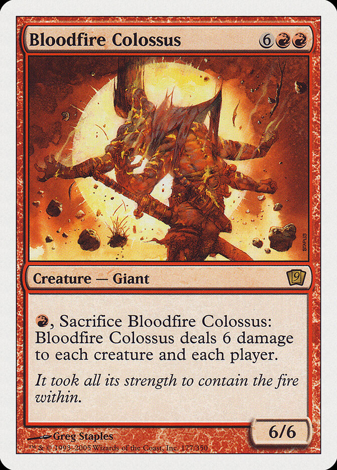Bloodfire Colossus (177) - Ninth Edition (9ED)