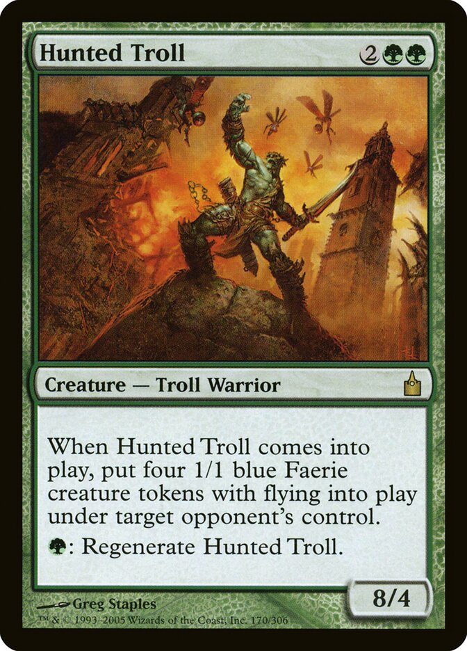 Hunted Troll (170) - Ravnica: City of Guilds (RAV)