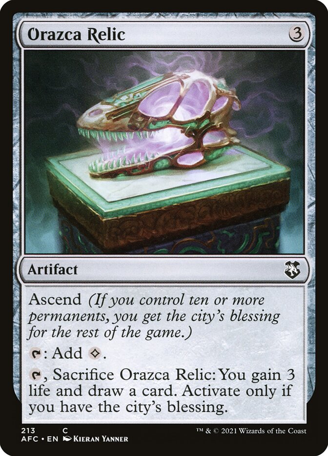 Orazca Relic (213) - Forgotten Realms Commander (AFC)