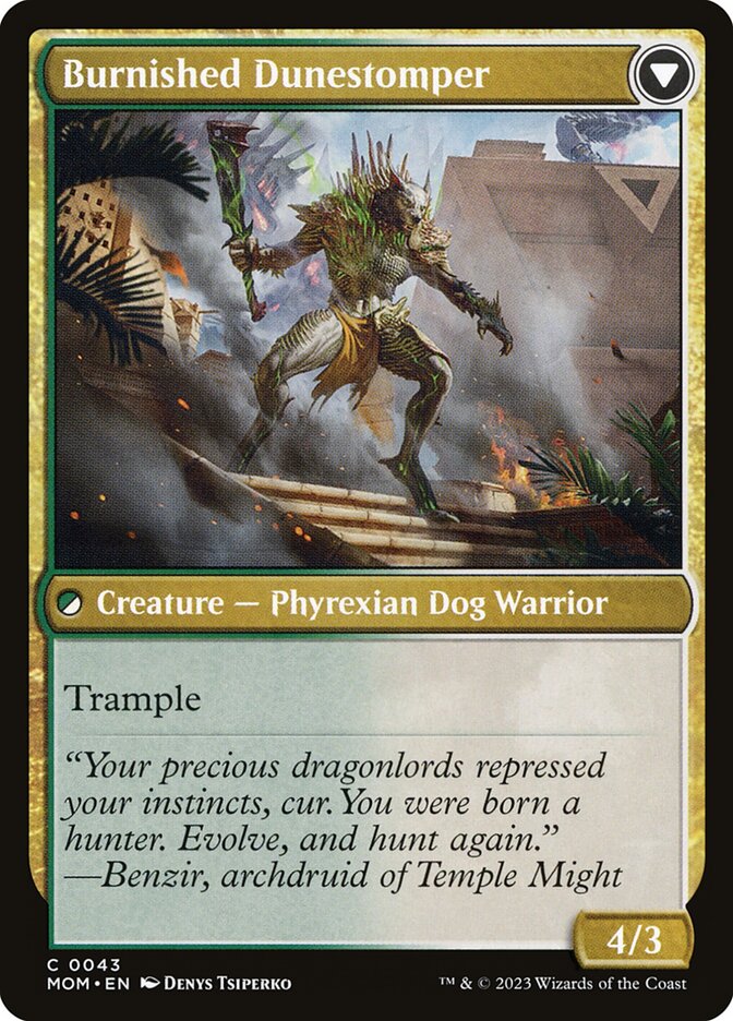 Tarkir Duneshaper // Burnished Dunestomper (43) - March of the Machine (MOM)