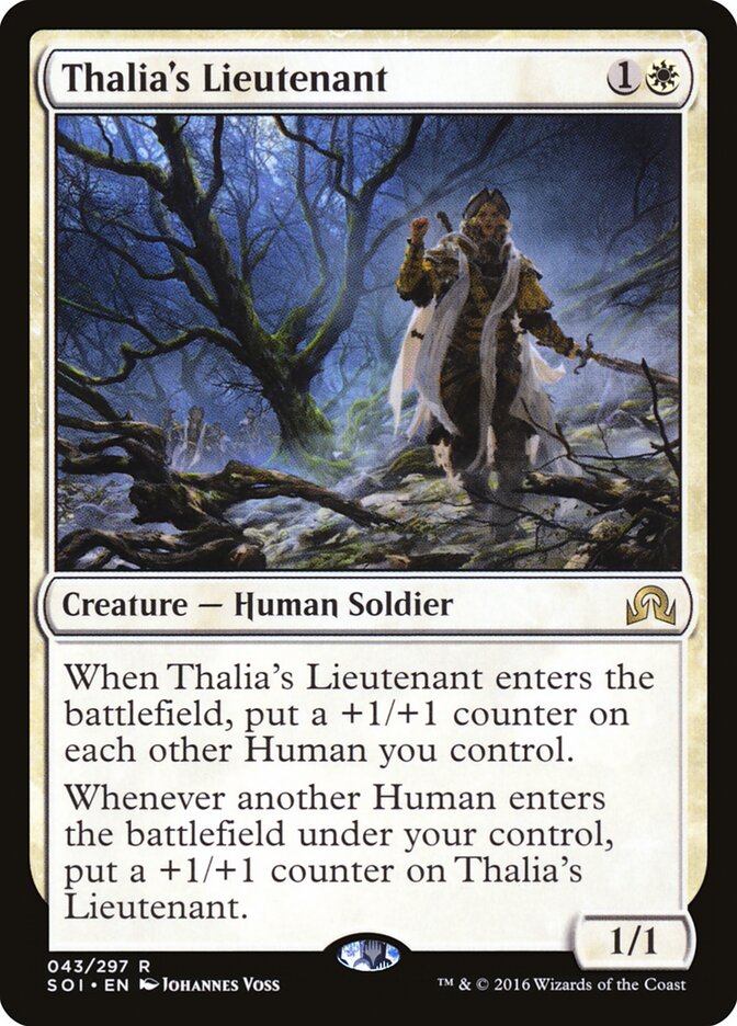 Thalia's Lieutenant (43) - Shadows over Innistrad (SOI)
