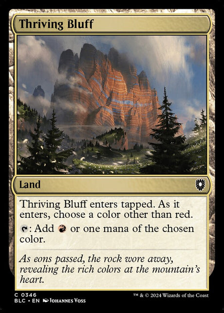 Thriving Bluff (346) - Bloomburrow Commander (BLC)