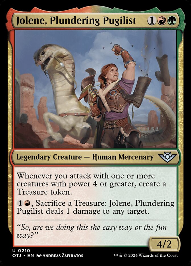 Jolene, Plundering Pugilist (210) - Outlaws of Thunder Junction (OTJ)