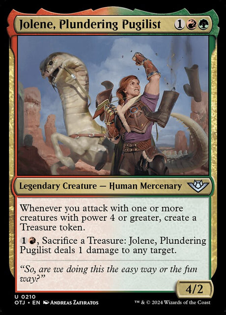 Jolene, Plundering Pugilist (210) - Outlaws of Thunder Junction (OTJ)