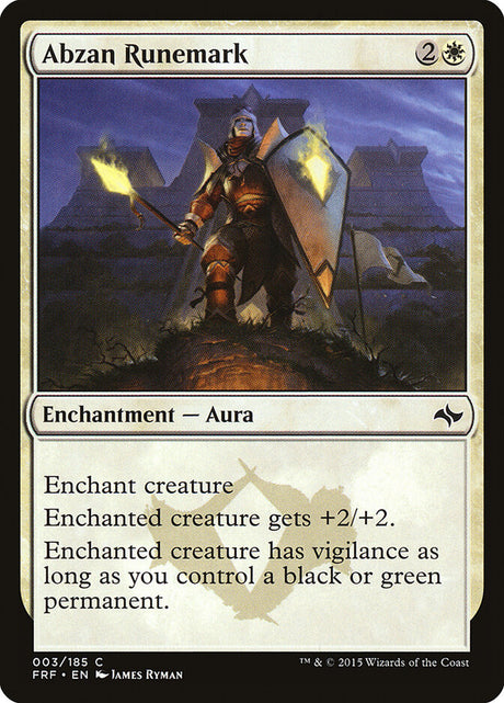 Abzan Runemark (3) - Fate Reforged (FRF)