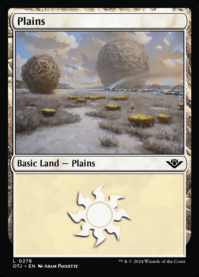 Plains (278) - [Foil] Outlaws of Thunder Junction (OTJ)