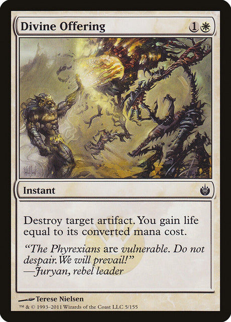 Divine Offering (5) - Mirrodin Besieged (MBS)