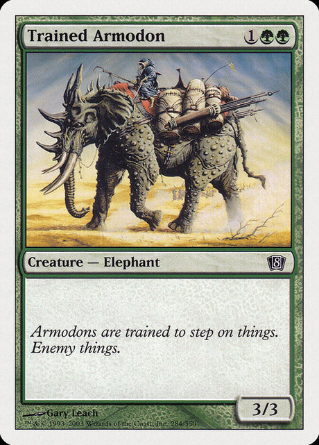Trained Armodon (284) - Eighth Edition (8ED)