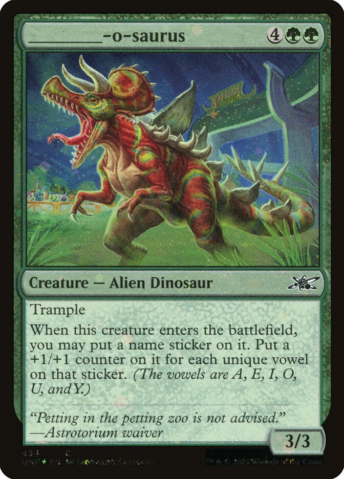 _____-o-saurus (434) - Unfinity (UNF)