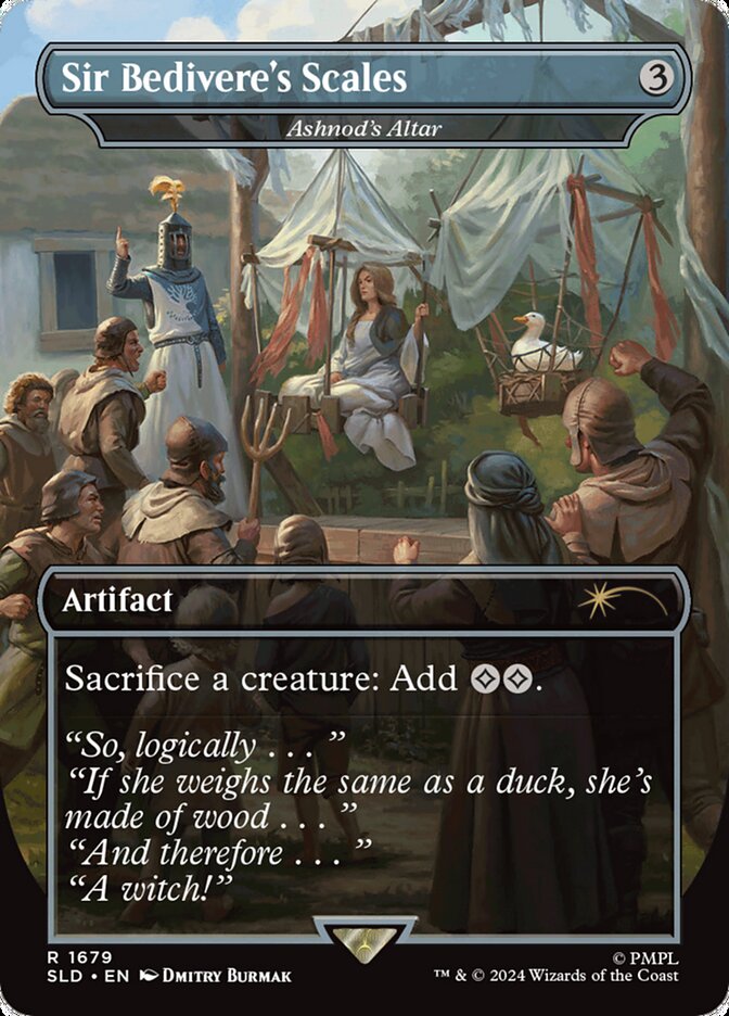 Sir Bedivere's Scales - Ashnod's Altar - [Foil, Borderless] Secret Lair Drop (SLD)