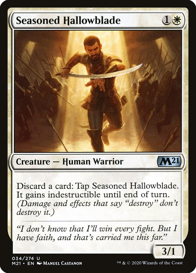 Seasoned Hallowblade (34) - Core Set 2021 (M21)