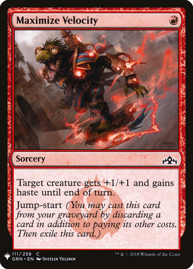 Maximize Velocity (GRN-111) - The List (PLST)