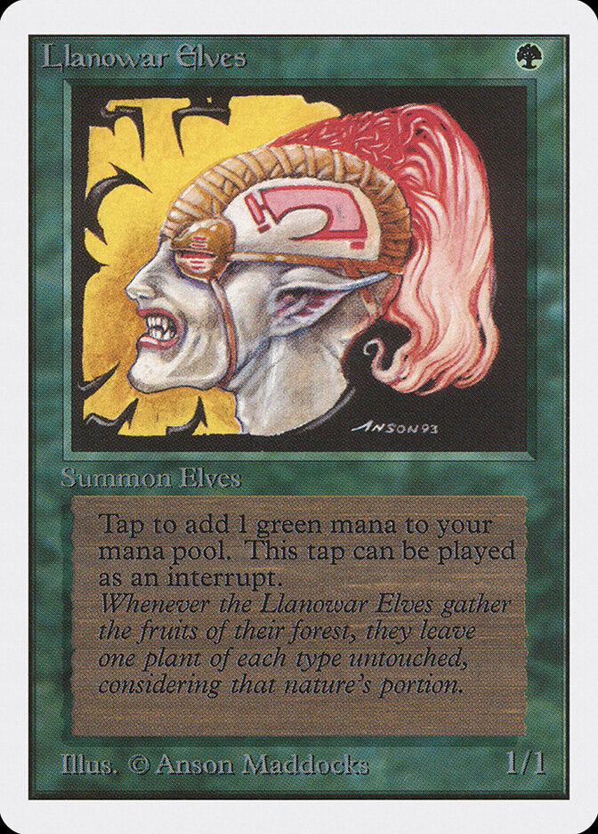 Llanowar Elves (211) - Unlimited Edition (2ED)