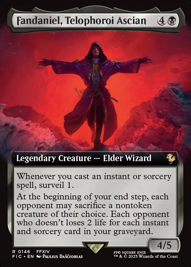 Fandaniel, Telophoroi Ascian (146) - [Foil, Extended Art] Final Fantasy Commander (FIC)
