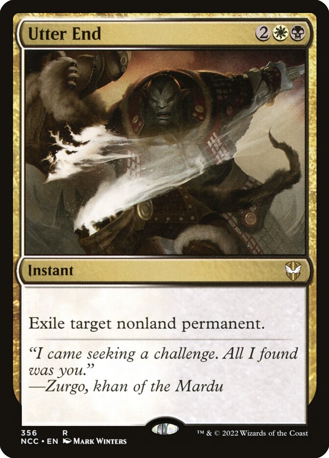 Utter End (356) - New Capenna Commander (NCC)