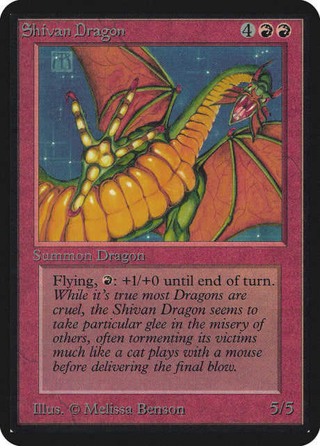 Shivan Dragon (174) - Limited Edition Alpha (LEA)