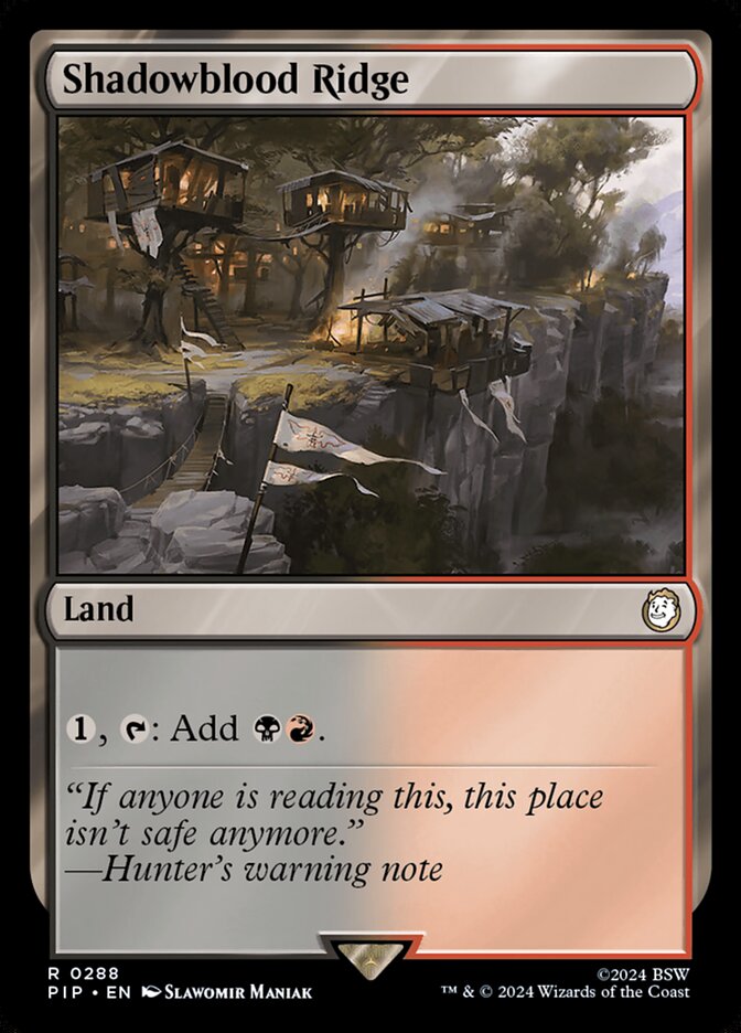 Shadowblood Ridge - [Foil] Fallout (PIP)