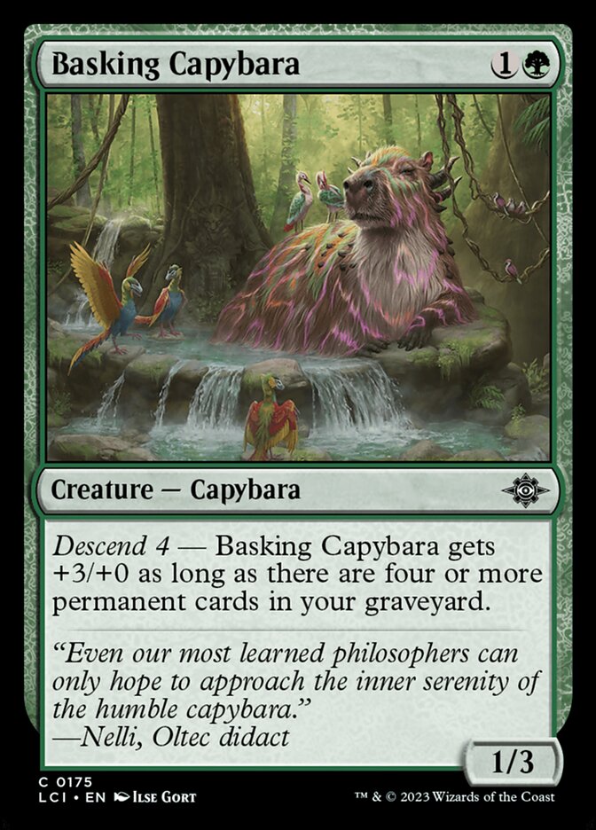 Basking Capybara (175) - The Lost Caverns of Ixalan (LCI)