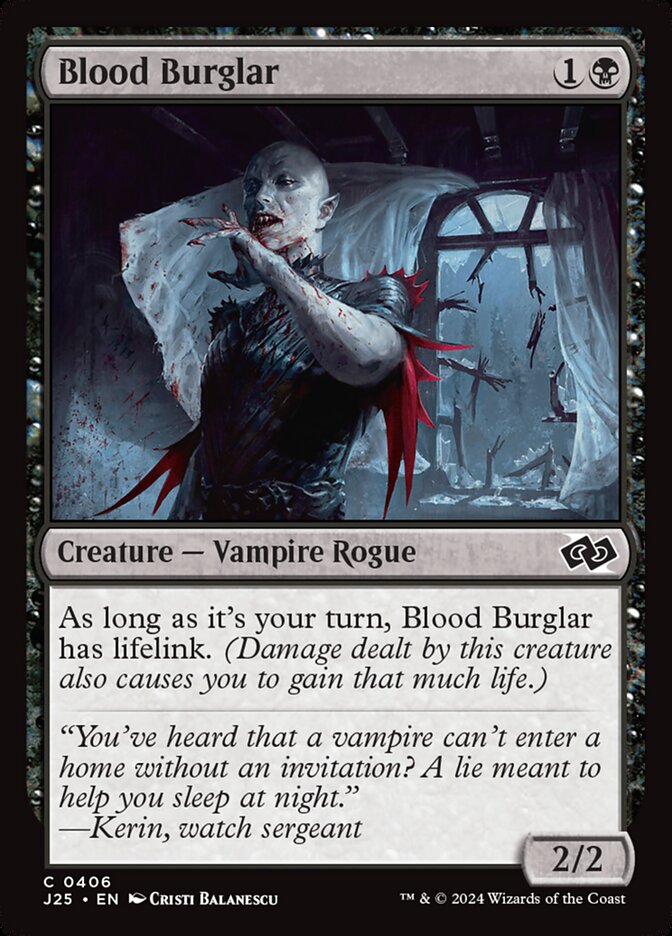 Blood Burglar (406) - Foundations Jumpstart (J25)