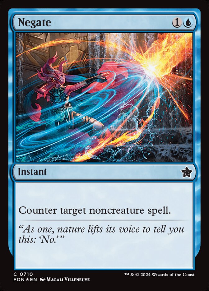 Negate - [Foil] Foundations (FDN)