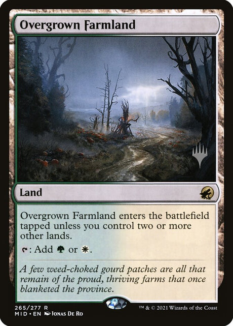 Overgrown Farmland (265p) - Innistrad: Midnight Hunt Promos (PMID)