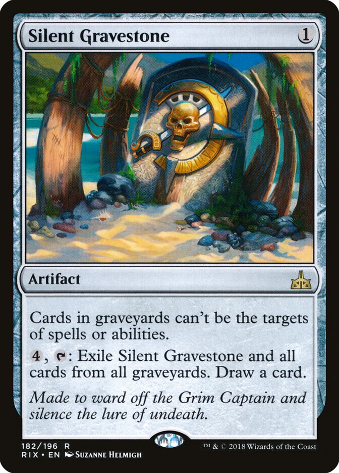 Silent Gravestone (182) - Rivals of Ixalan (RIX)