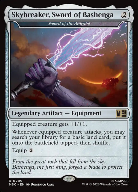 Skybreaker, Sword of Bashenga - Sword of the Animist (289) - Marvel Super Heroes Commander (MSC)