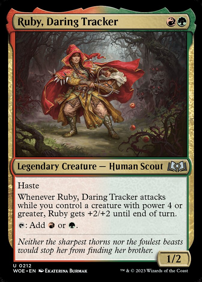 Ruby, Daring Tracker (212) - Wilds of Eldraine (WOE)