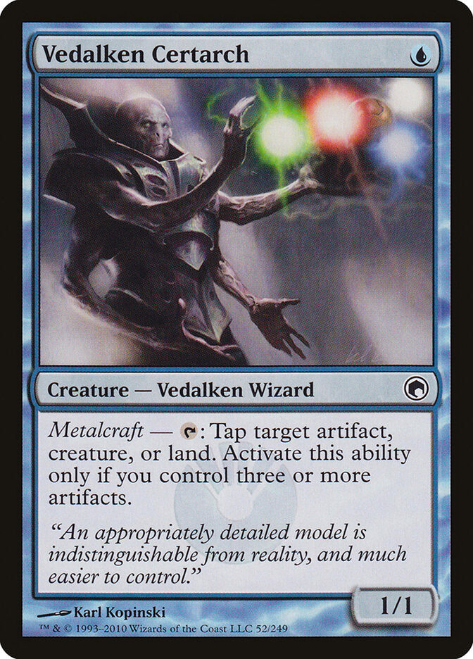 Vedalken Certarch (52) - Scars of Mirrodin (SOM)