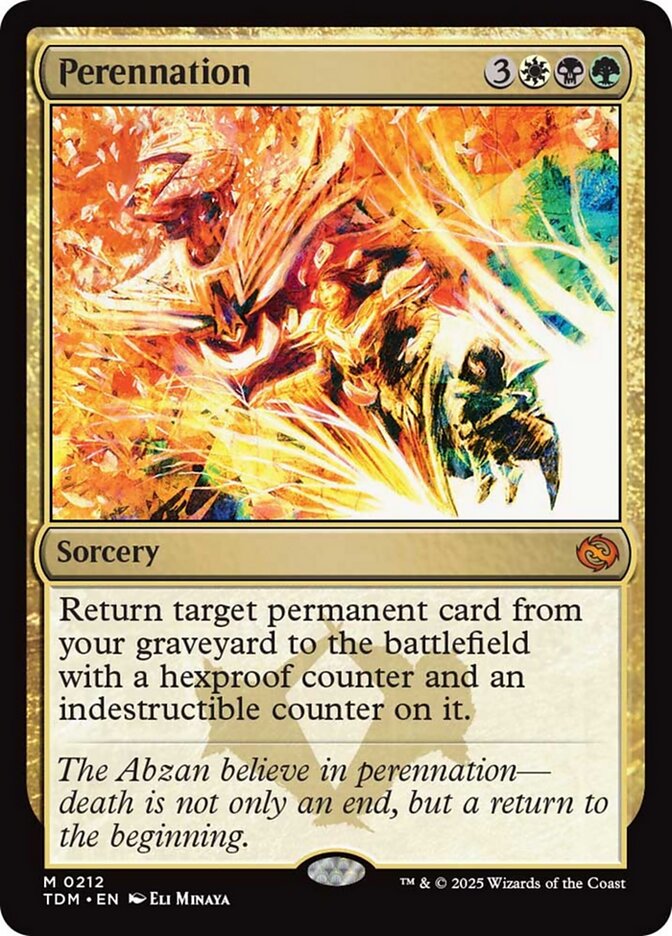 Perennation (212) - [Foil] Tarkir: Dragonstorm (TDM)
