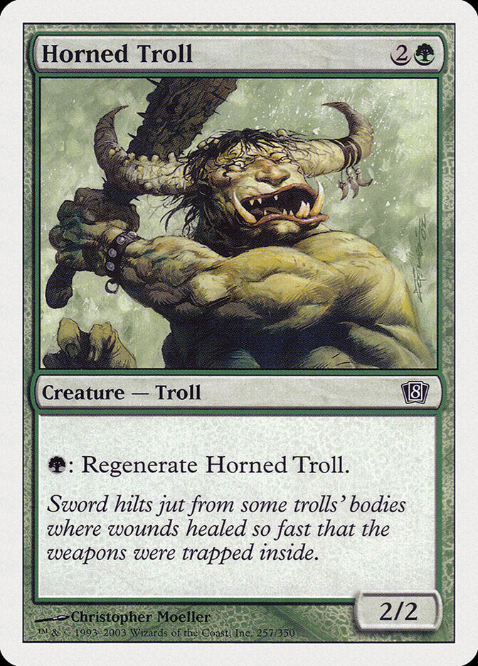 Horned Troll (257) - Eighth Edition (8ED)